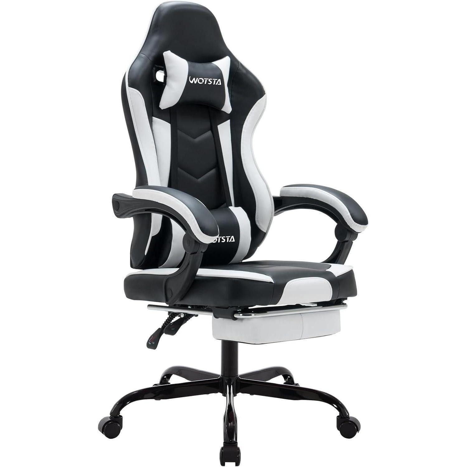 Gaming Chair Gaming Chair Computerstuhl Ergonomischer Gamer Stuhl mit Fußstütze