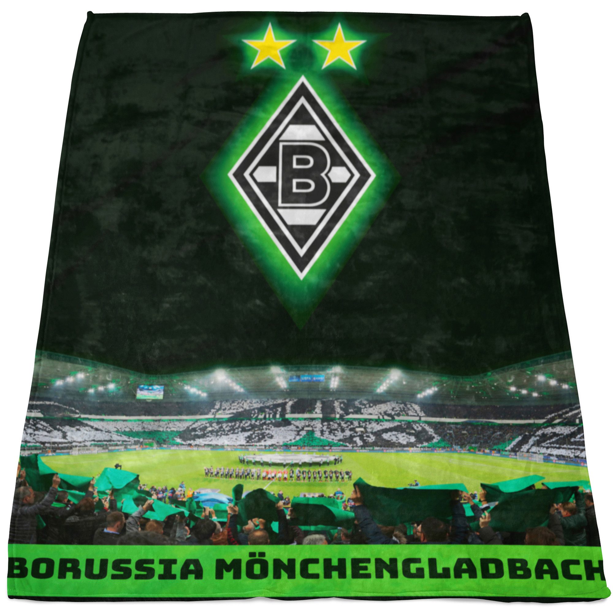 Wohndecke Borussia Mönchengladbach Decke Borussia Park 150x200 cm Kuschelde günstig online kaufen