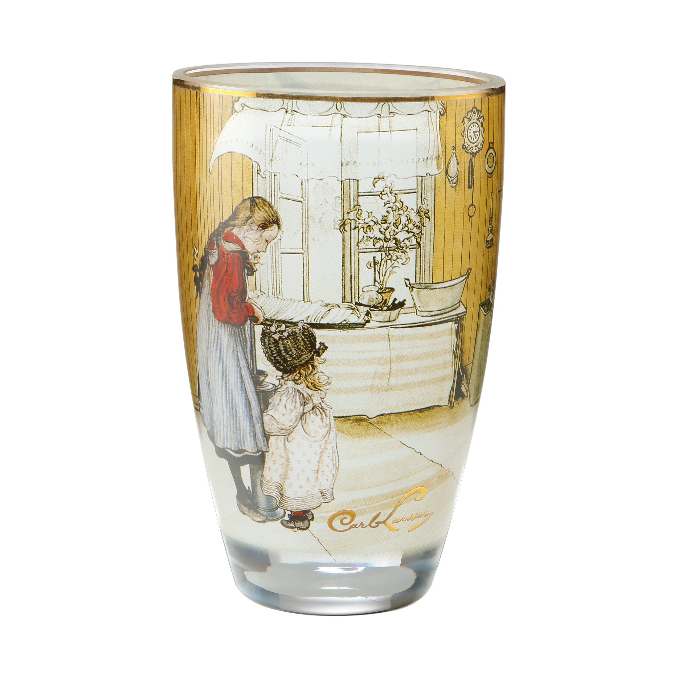 Goebel Dekovase Goebel Artis Orbis Carl Larsson 'Die Küche - Vase'
