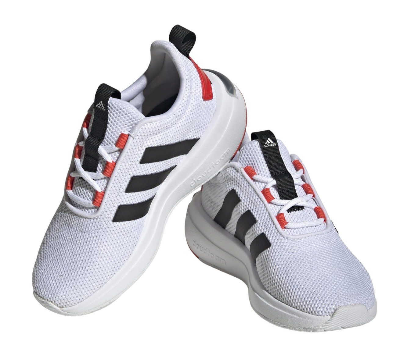 adidas Performance Sneaker-Laufschuhe Racer TR23 (Dämpfung) weiss/schwarz/rot Kinder Badmintonschuh