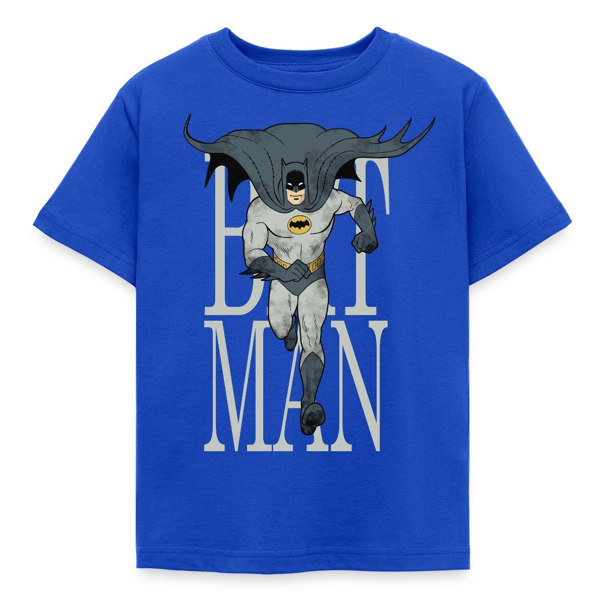 Spreadshirt T-Shirt Batman Rennt Durch Die Nacht Kinder T-Shirt (1-tlg) Fällt klein aus. Wir empfehlen, eine Größe größer zu bestellen.