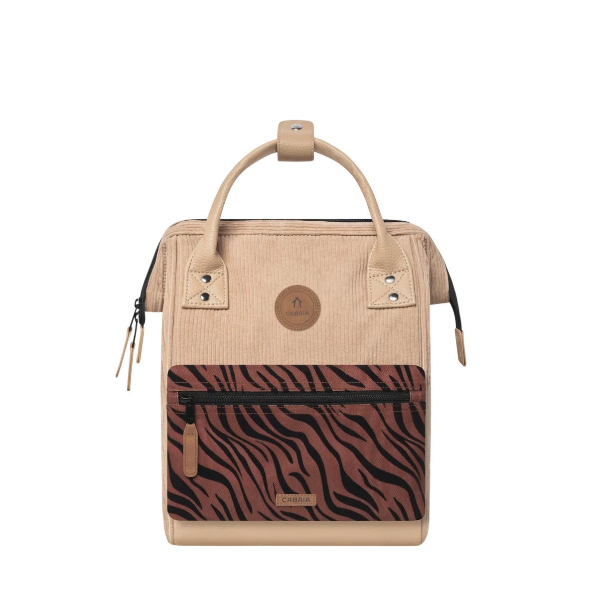 CABAIA Rucksack Luxor (Set, 3-tlg., inkl. 2 auswechselbaren Vordertaschen), Tagesrucksack mit austauschbaren Vordertaschen