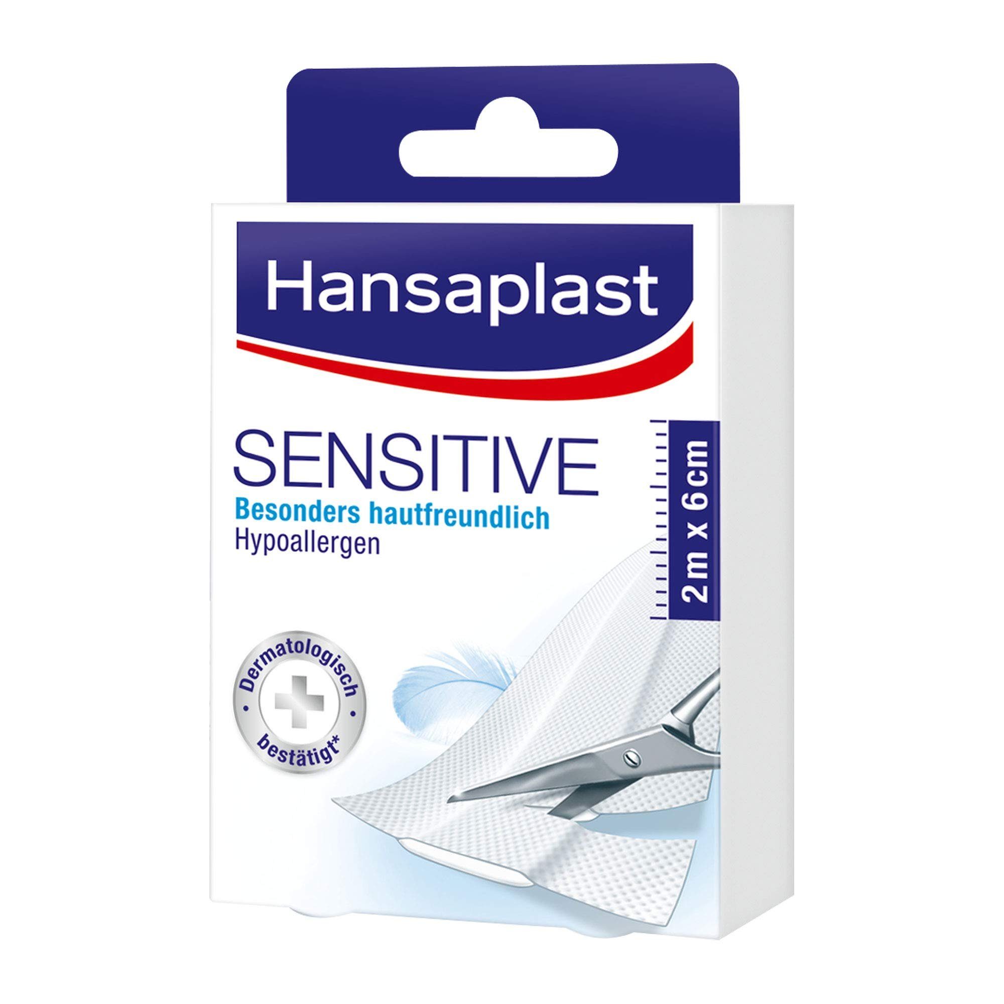 Wundpflaster Hansaplast Sensitive 2 m x 6 cm - B087NCGG2T, Packung