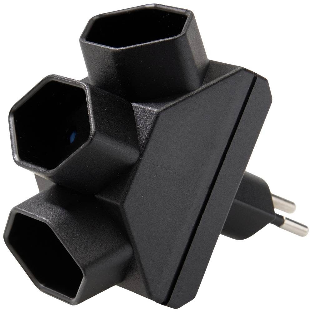 Abzweigstecker Schweiz 3-fach Typ 13 Reiseadapter