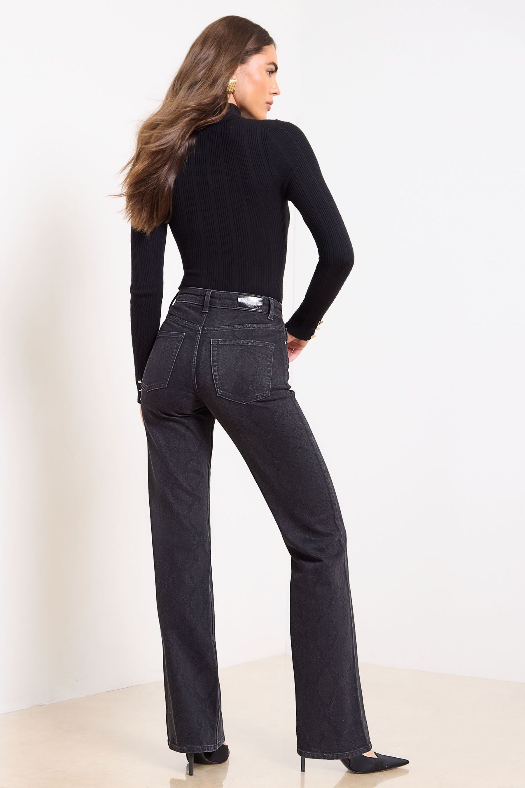 LIPSY Weite Jeans Lipsy Jeans mit weitem Bein, Regular (1-tlg) günstig online kaufen