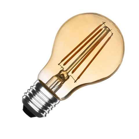 Kendal Elektrik LED-Filament 4er SET 8W LED LEUCHTMITTEL RETRO FILAMENT VINTAGE LAMPE 2700K, E27, 4 St., warmweiß, Klassisches Vintage Design