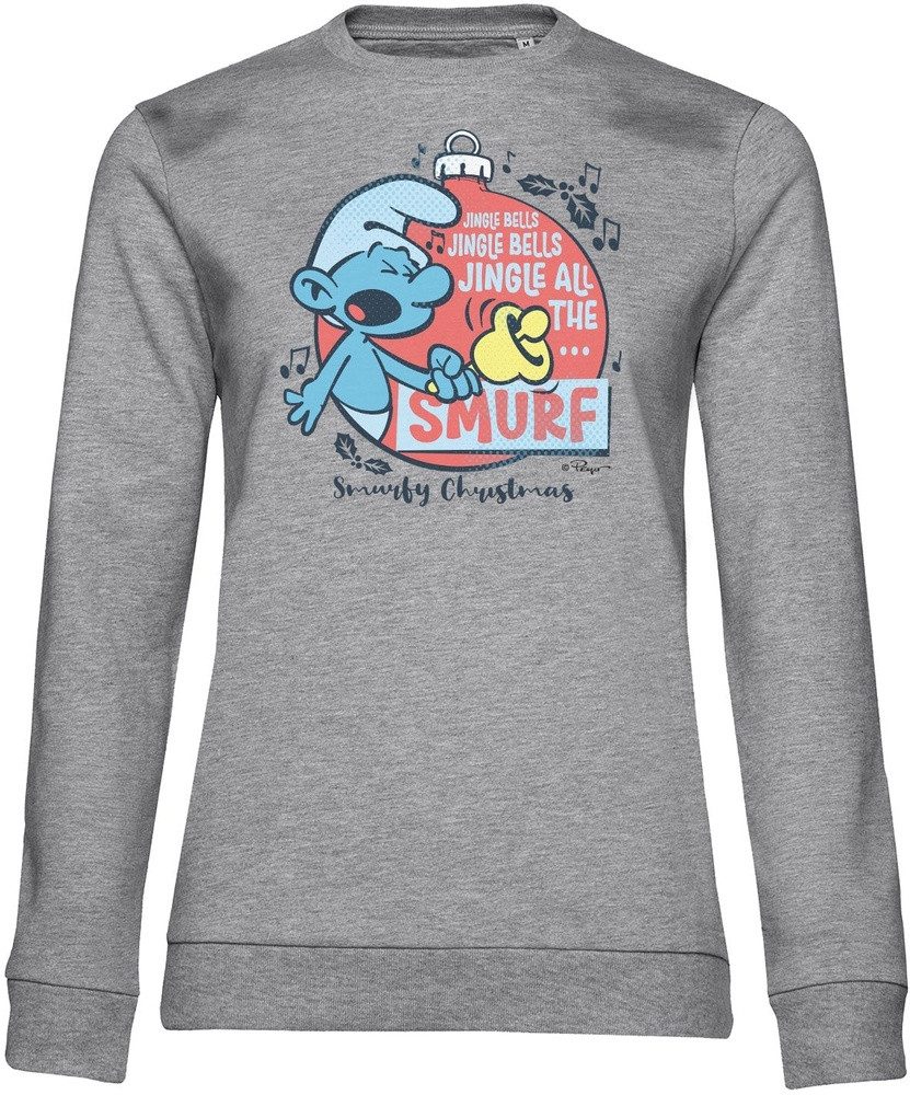 Die Schlümpfe Rundhalspullover Jungle All The Smurf Girly Sweatshirt