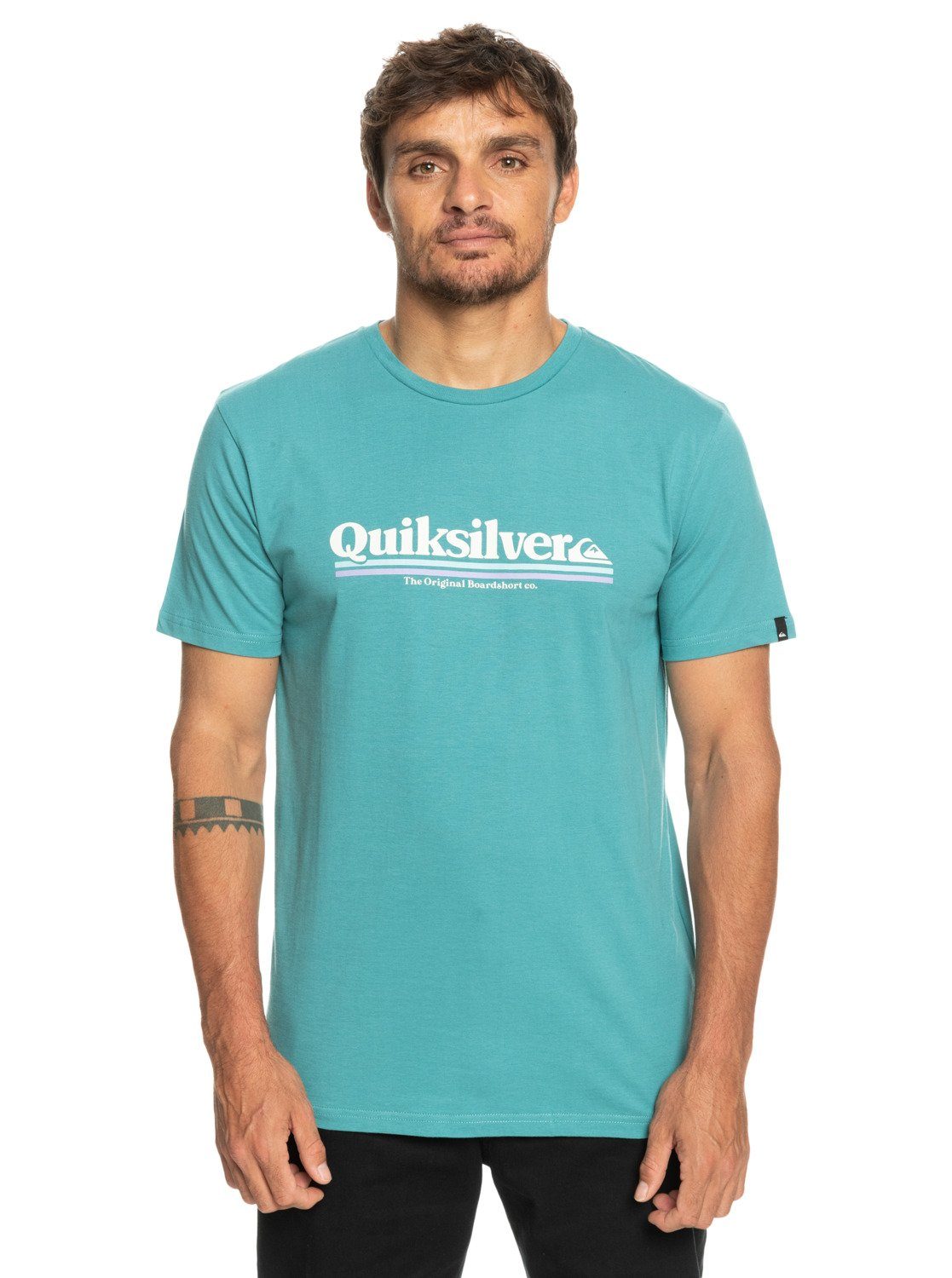 Quiksilver T-Shirt Between The Lines Brittany Blue | 