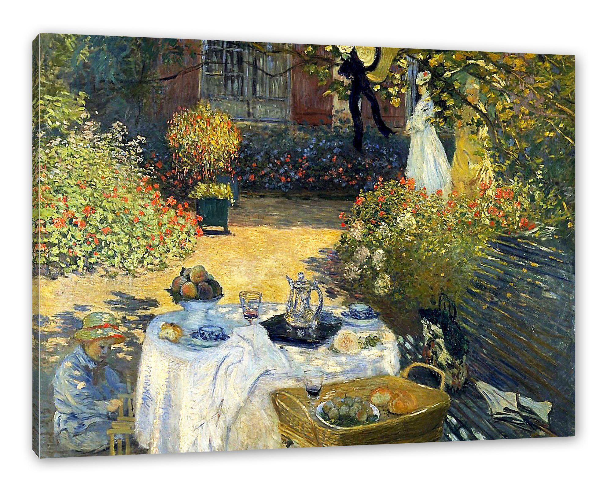Pixxprint Leinwandbild Claude Monet - Die Mittagsmahlzeit, Claude Monet - D günstig online kaufen
