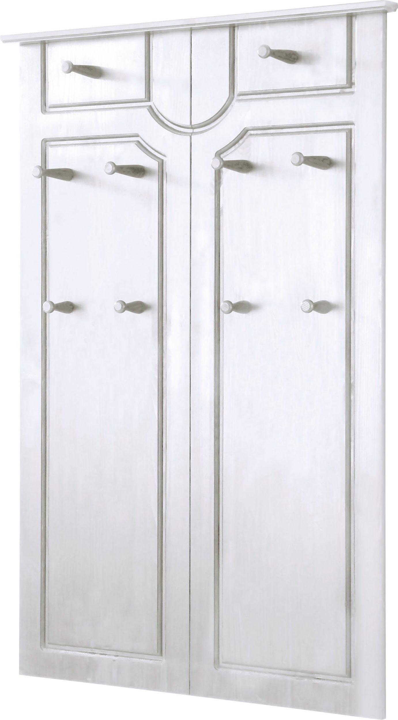 OTTO home Garderobenpaneel Klera, mit dekorativen Fräsungen, Kiefer, Landhausstil (Made in Europe), Mit 10 Kleiderhaken, aus massiver Kiefer – Bild 5 von 5