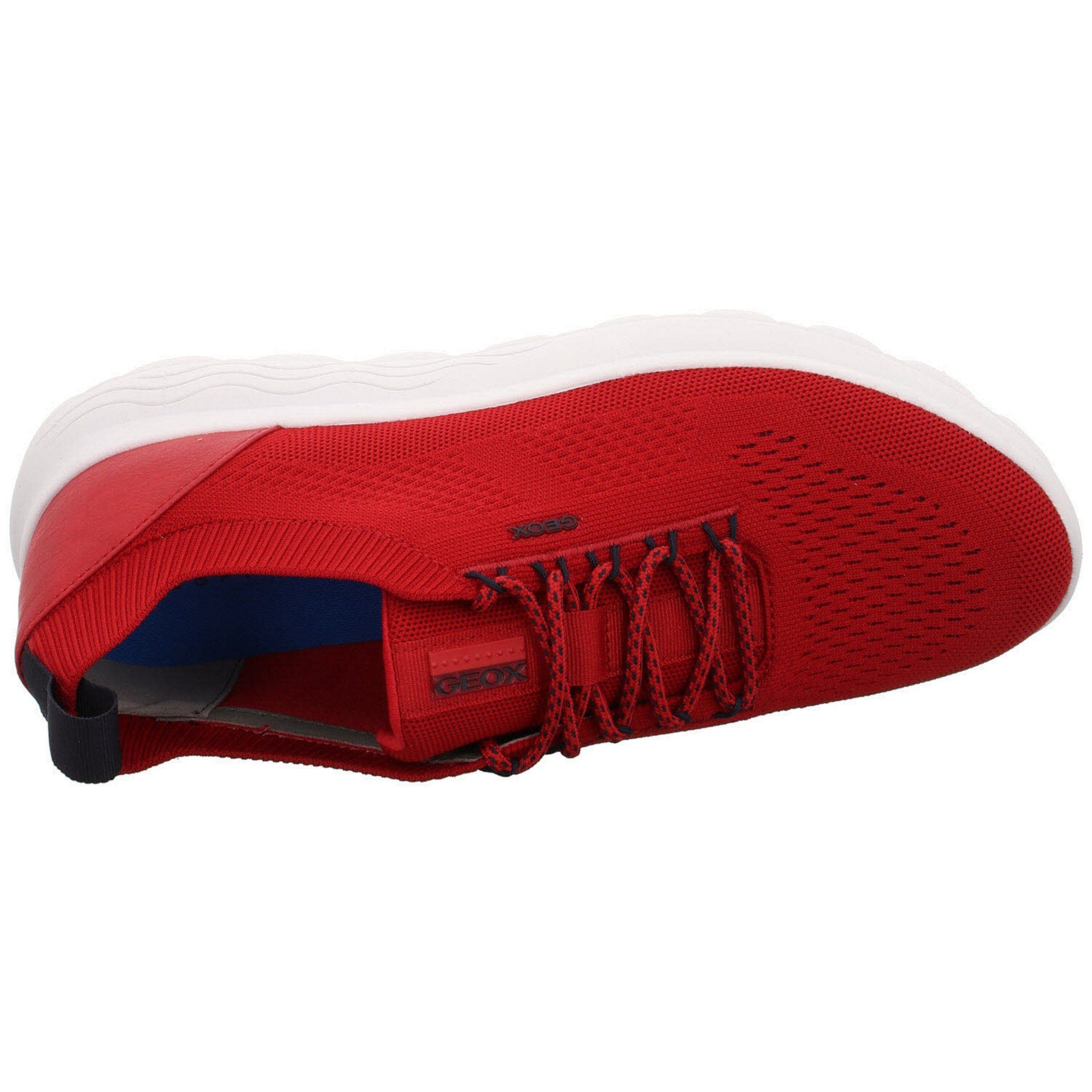 Geox Schuhe Schnürschuh RED Sneaker Sneaker Sherica Herren Leder-/Textilkombination