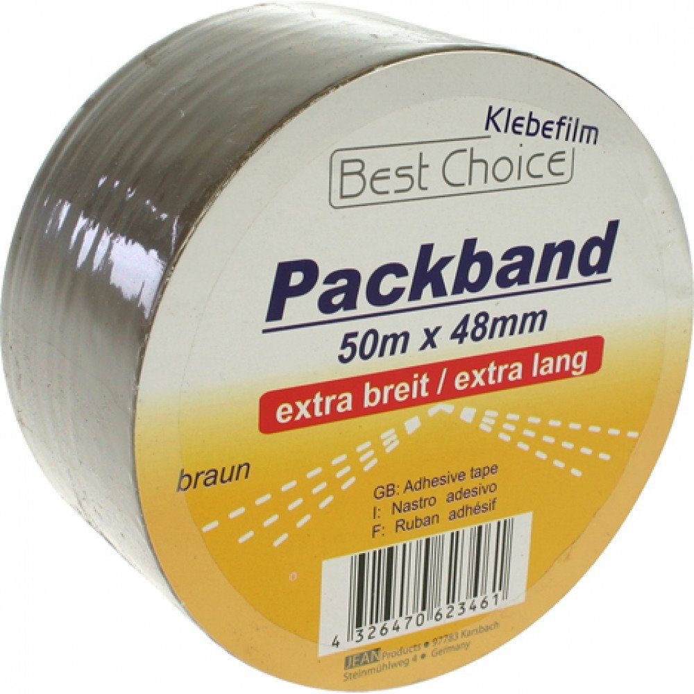 Klebeband Klebeband Packband extra breit 50m x48mm braun