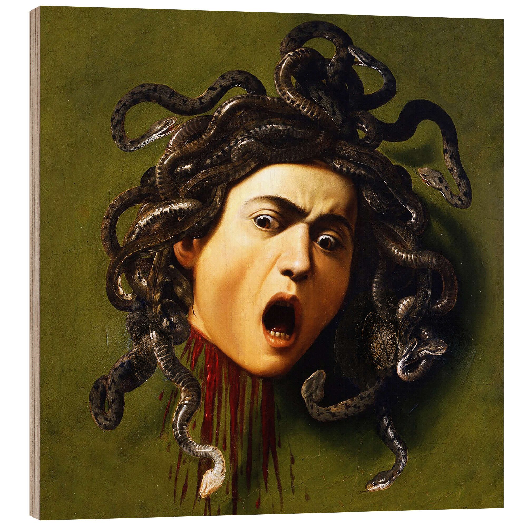 Posterlounge Wandbild Medusa, Michelangelo Merisi (Caravaggio), erhältlich als Poster, Leinwandbild, Wandsticker oder Acrylglasbild