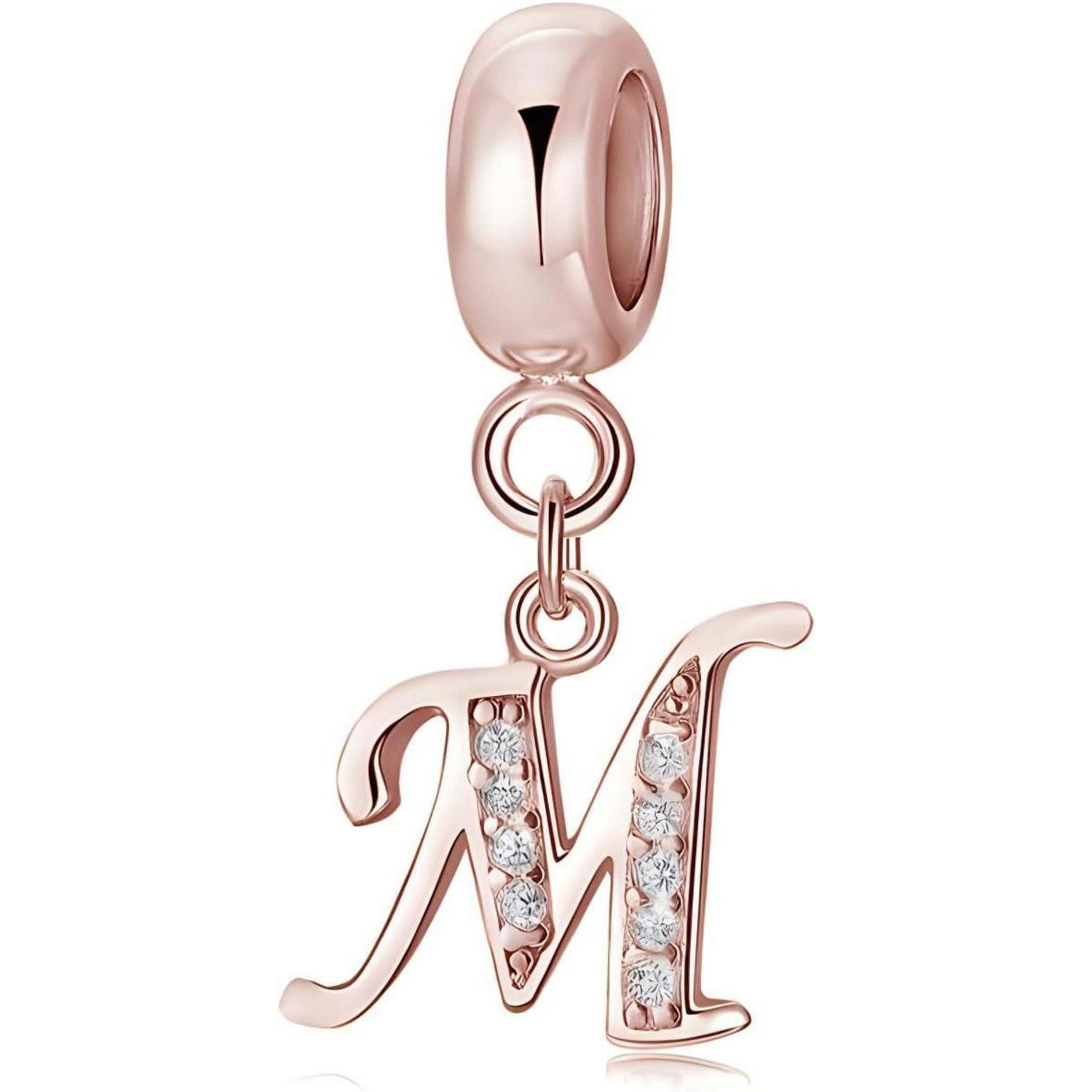 LuxusKollektion Kette und Anhänger Set Anhänger Rosegold Damen Buchstaben A günstig online kaufen