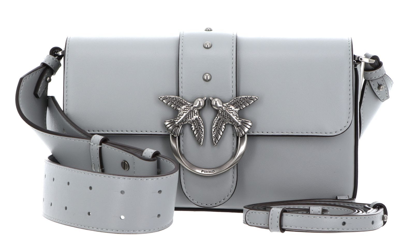 PINKO Umhängetasche Mini Slouchy FL, aus echtem Rindsleder