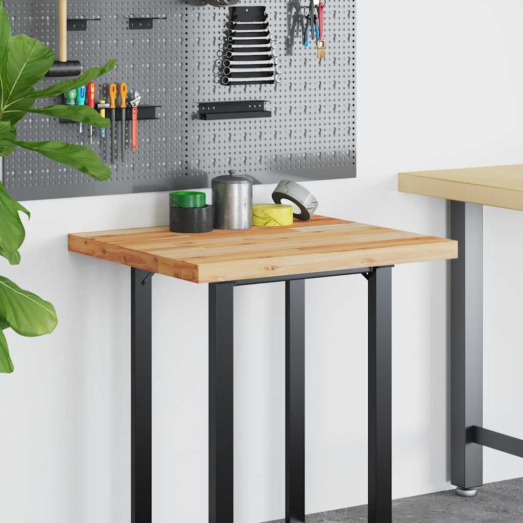 vidaXL Schreibtischplatte Schreibtischplatte Ölbeschichtung 80x60x4 cm Massivholz
