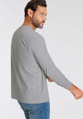 Man's World Langarmshirt mit Brustprint