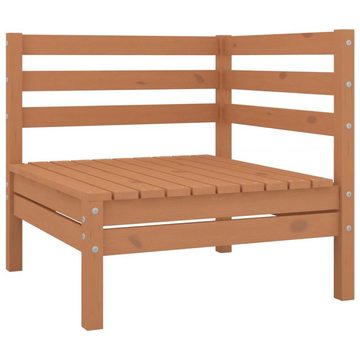 vidaXL Gartenlounge-Set 11-tlg. Garten-Lounge-Set Massivholz Kiefer Honigbraun, (1-tlg)