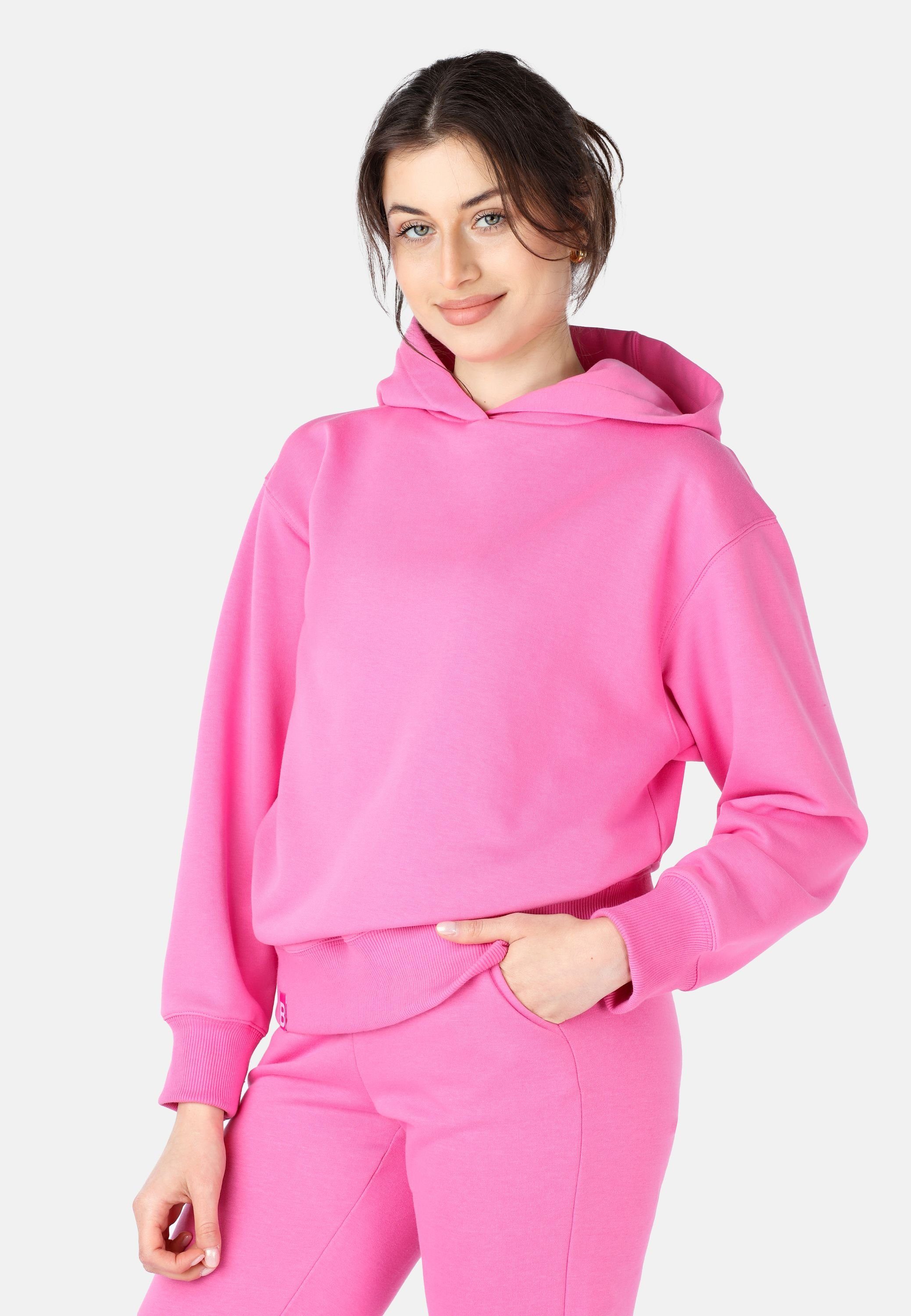 Bellivalini Kapuzensweatshirt Kapuzenpullover lang Damen Hoodie Sportanzug Oberteil Pullover BLV210