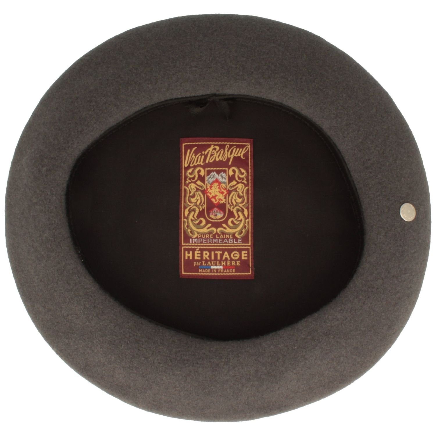 Anthracite französisch, Form Laulhere schmale original Baskenmütze
