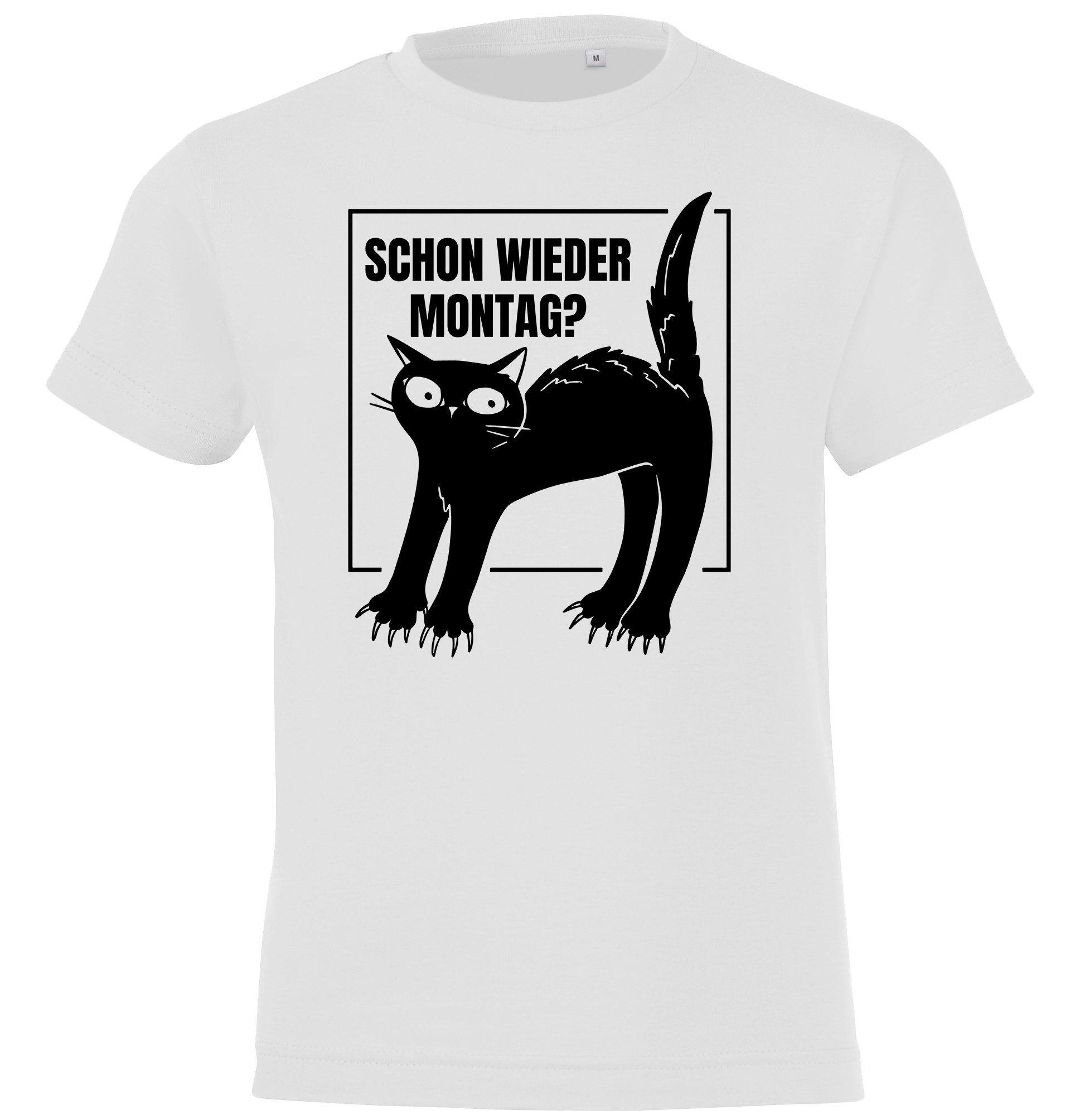 Print-Shirt Montags Katze Kinder T-Shirt