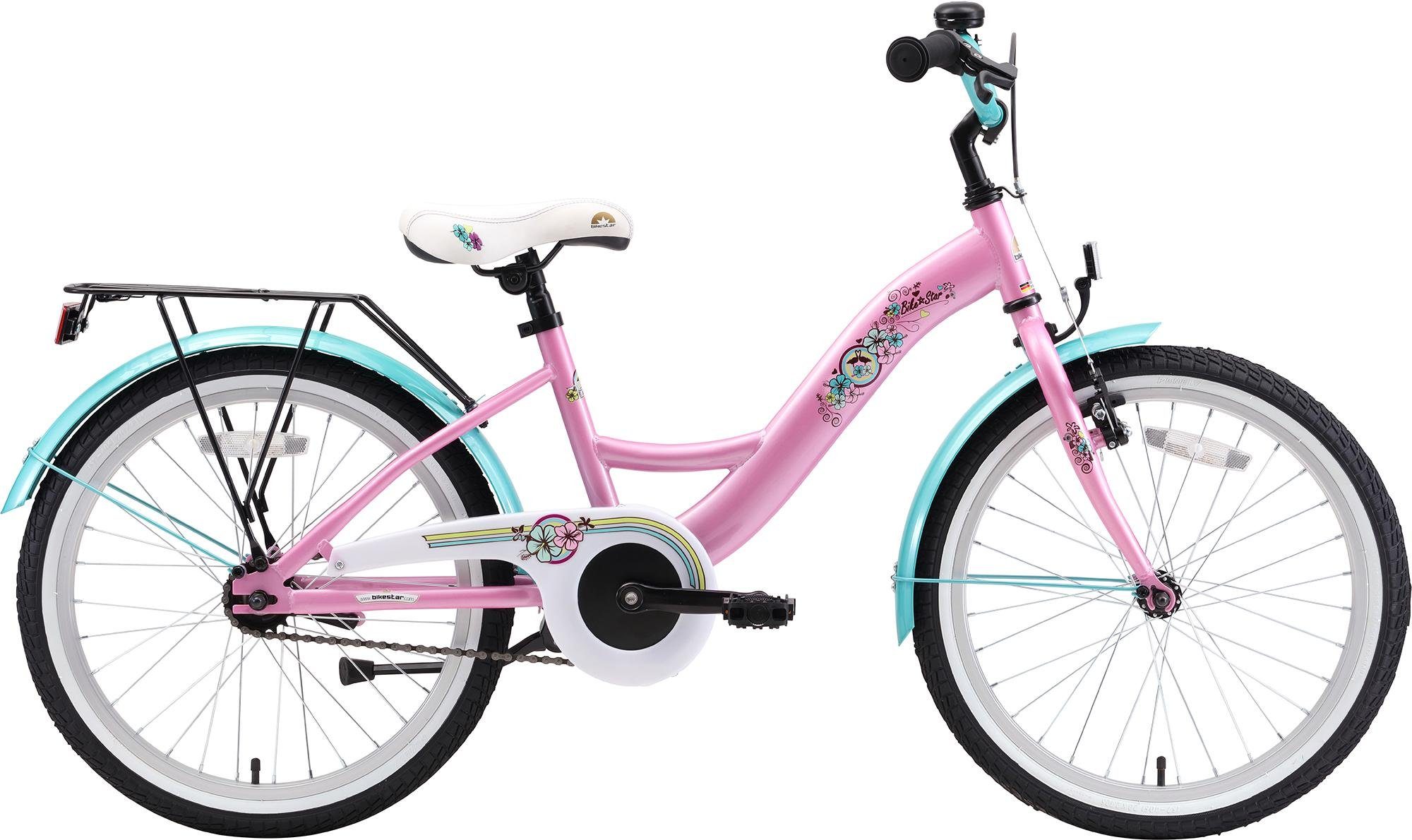 Bikestar Jugendfahrrad Classic, 1 Gang, für Damen