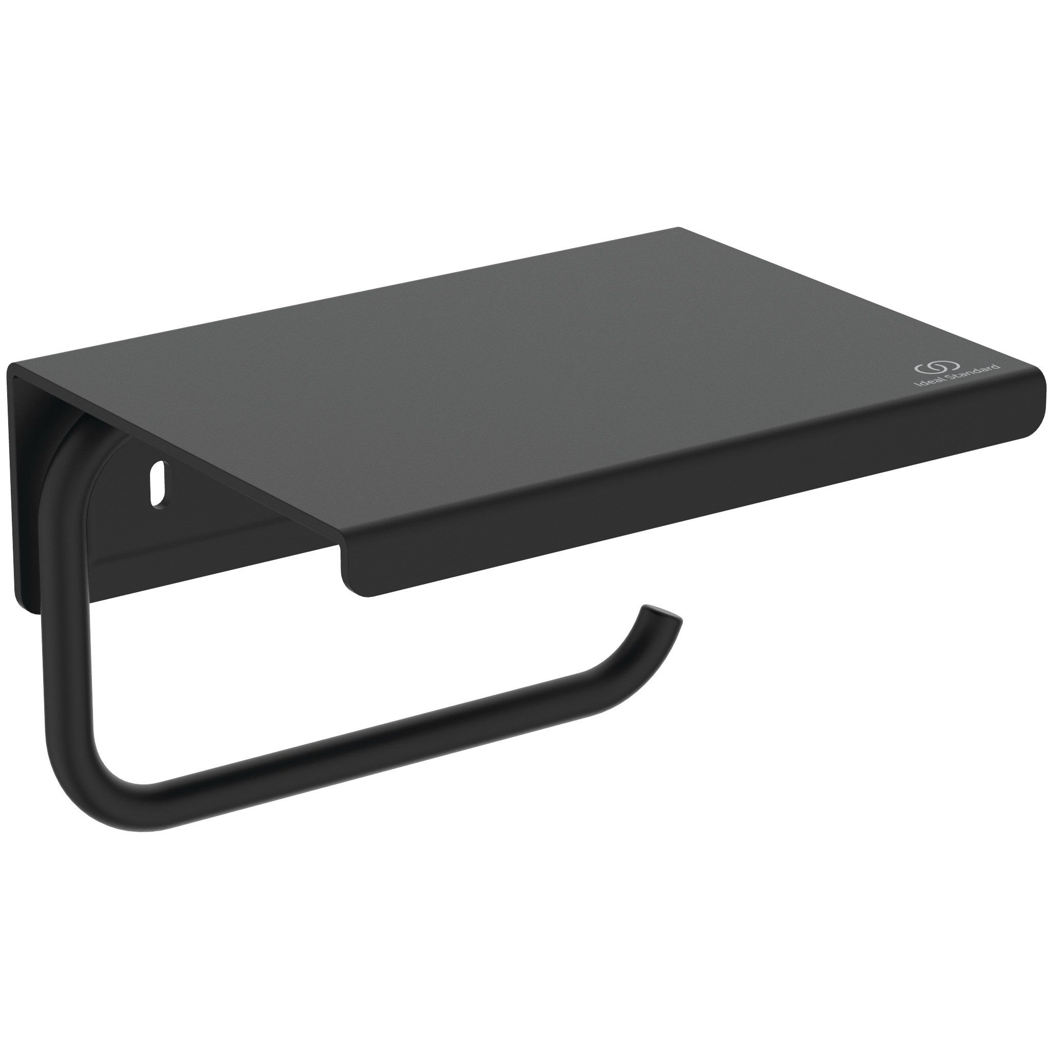 Ideal Standard Toilettenpapierhalter Alu+, mit Deckel, Kernelemente aus recyceltem Aluminium