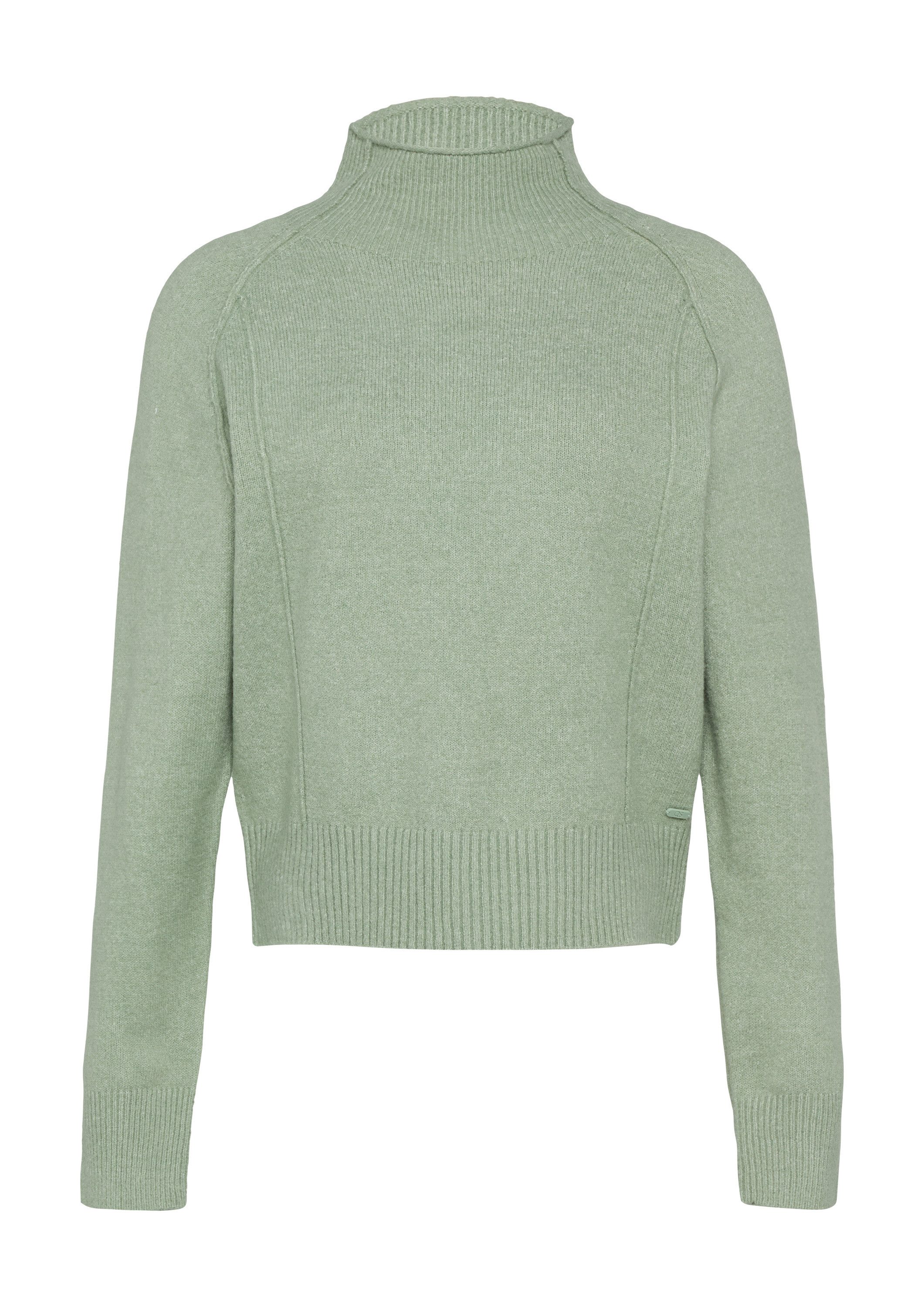 QS Longpullover Strickpullover Melierter Strickpullover mit günstig online kaufen