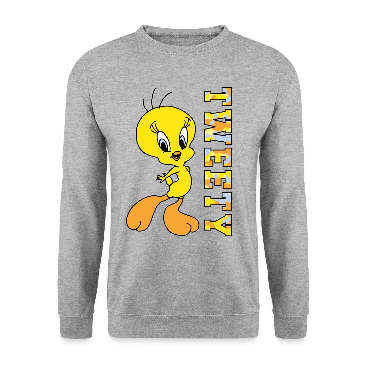 Spreadshirt Sweatshirt Looney Tunes Tweety Camouflage Unisex Pullover (1-tl günstig online kaufen