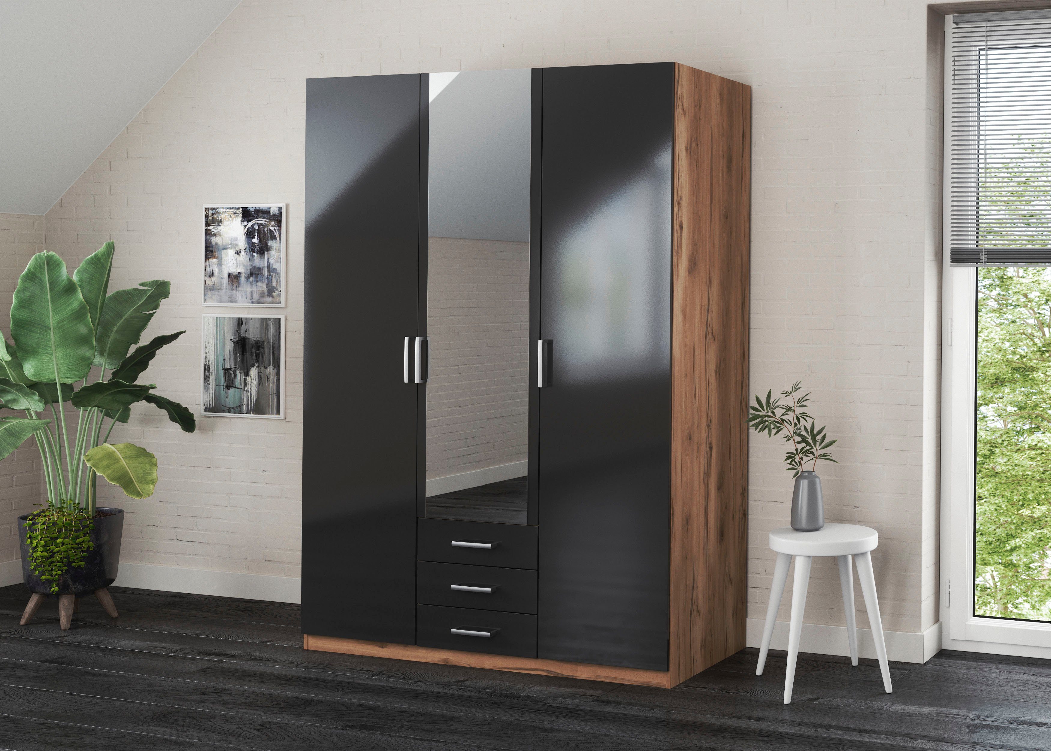 priess Kleiderschrank "Amsterdam", mit oder ohne LED-Beleuchtung günstig online kaufen