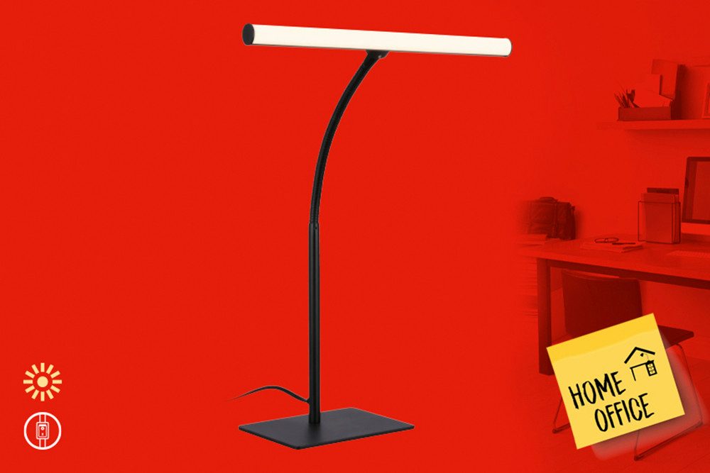 Briloner Leuchten LED Tischleuchte LECTRA, LED fest integriert, 32x47,5 cm, Büro, Kinderzimmer