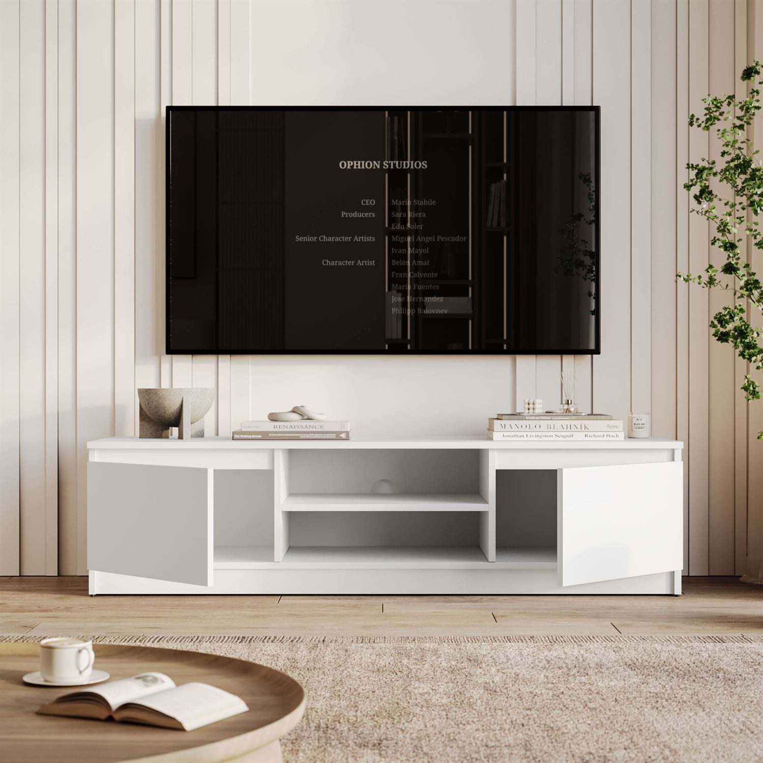 Lookway TV-Schrank HANA 140 cm TV-Lowboard mit Stauraum (1x TV-Schrank) Breite: 140 cm