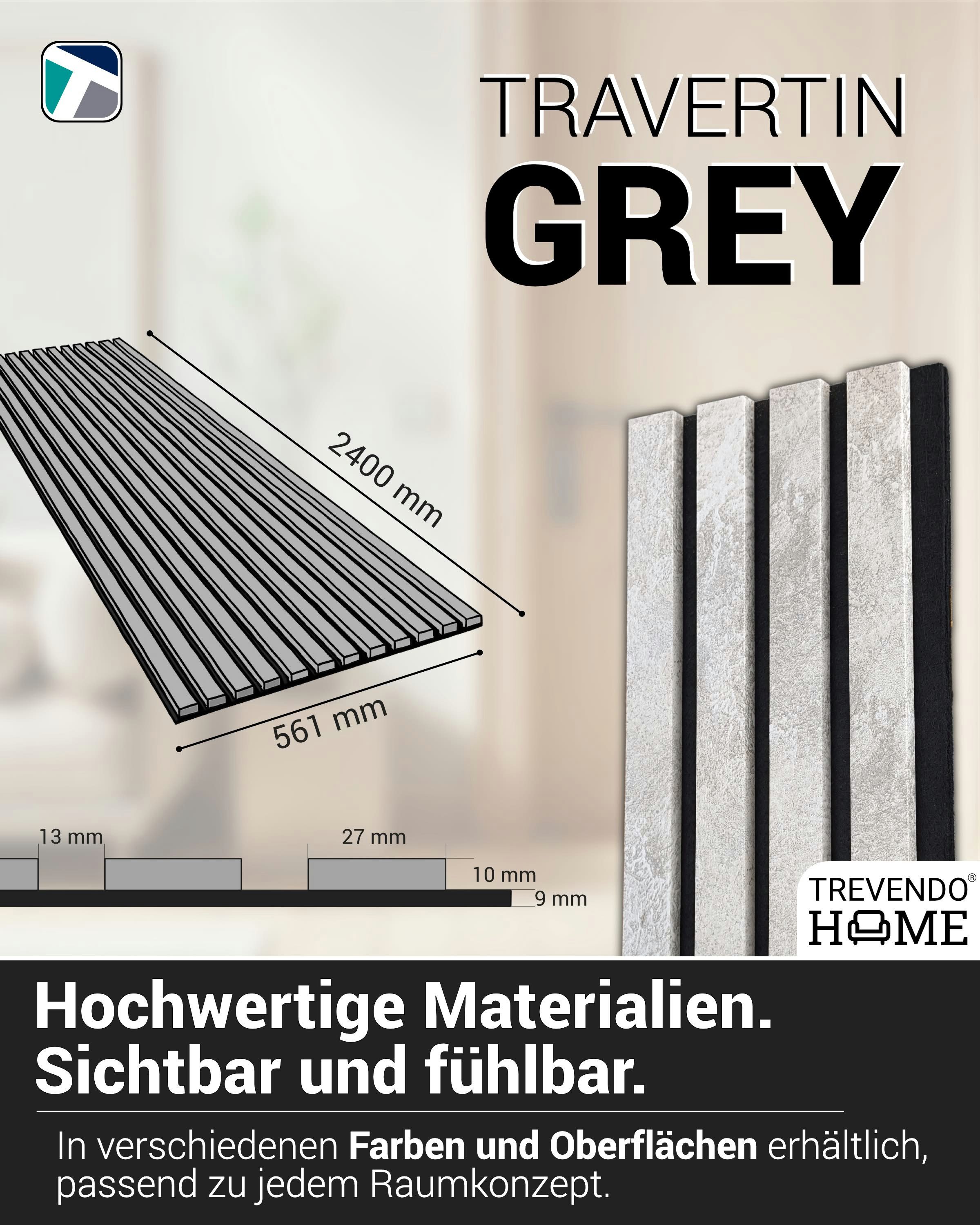 Kosche Dekorpaneele Akustikpaneele 19 x 561 x 2400 mm, BxL: 56.1x240 cm, 1.34 qm