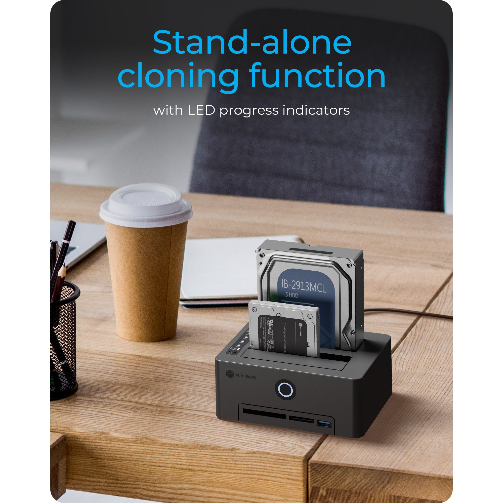 ICY BOX Laptop-Dockingstation ICY BOX IB-1233CL-CR, Dockingstation