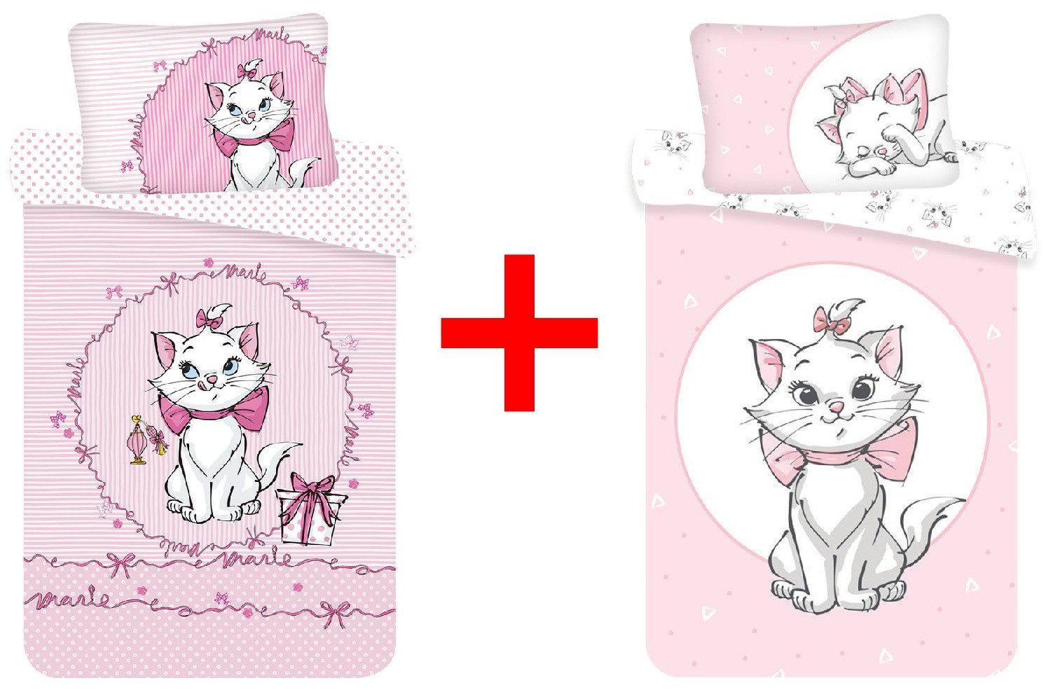 Disney Kinderbettwäsche Disney Marie Aristocats 2 x Kinderbettwäsche-Sets K günstig online kaufen