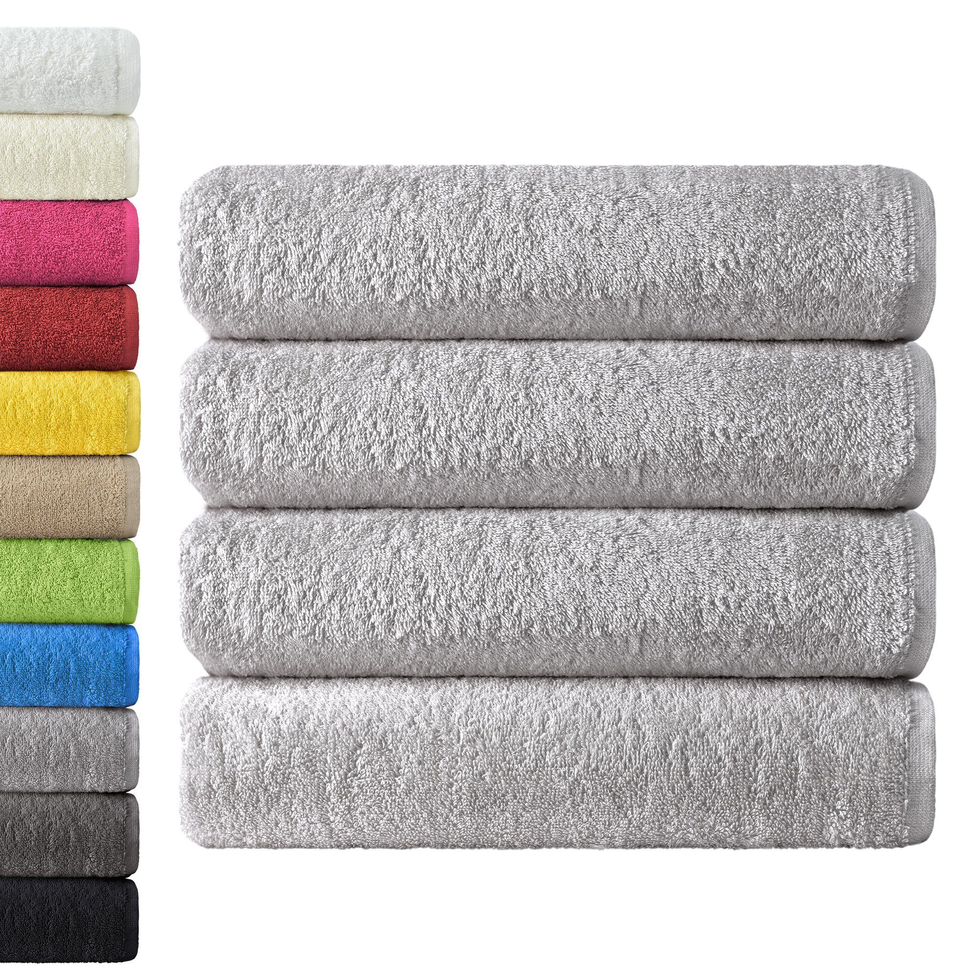 NatureMark Duschtuch 4er-Sparpack Frottier Duschtücher 70x140cm, 100% Baumw günstig online kaufen