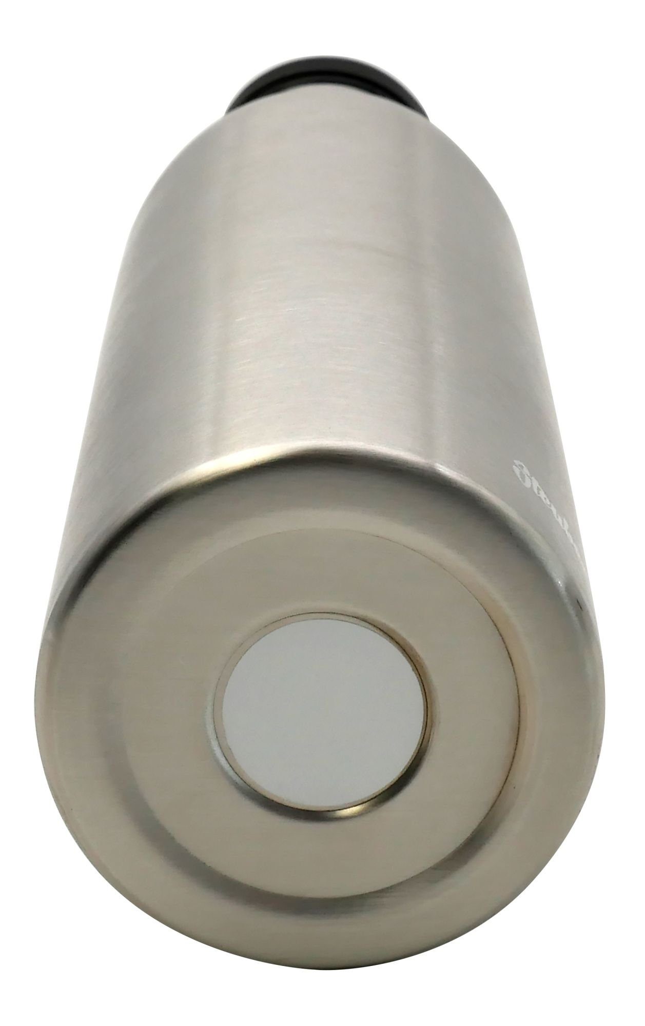 Steuber Thermoflasche, Isolierflasche aus doppelwandigem Edelstahl mit  Schraubverschluss Füllmenge 500 ml silber