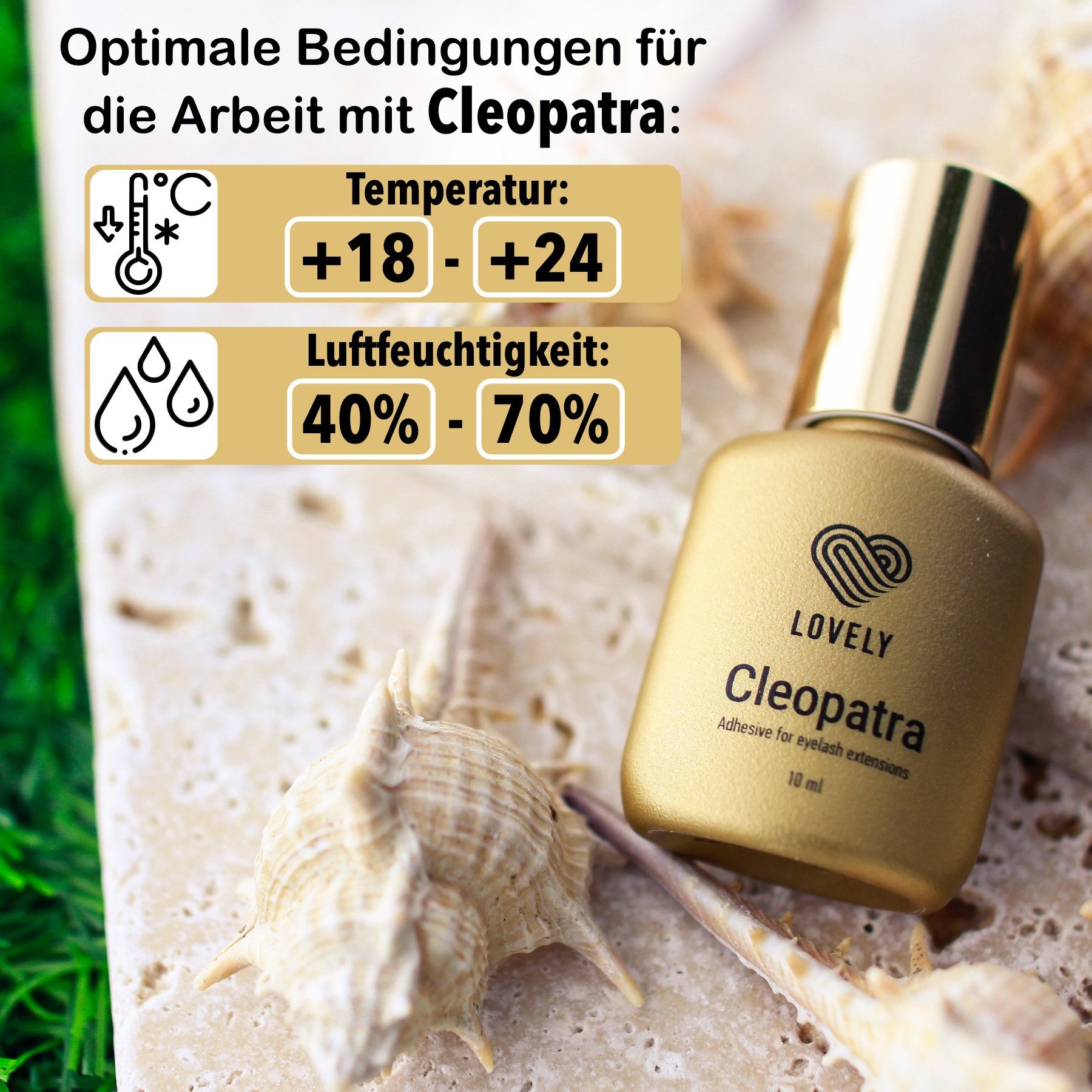 Lovely Wimpernkleber CLEOPATRA für professionelle Wimpernverlängerung 2, 5 oder 10ml, Für professionelle WImpernverlängerung, Schnelle Trocknungszeit – Bild 3 von 5