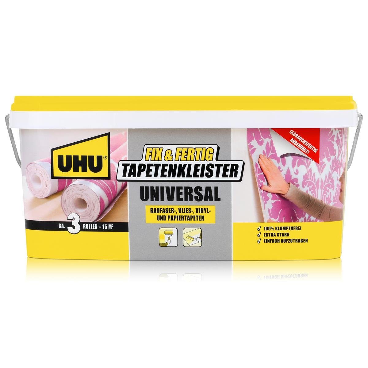 UHU Bastelkleber Uhu Fix & Fertig Tapeten-Kleister 52970 Universal 2,5kg