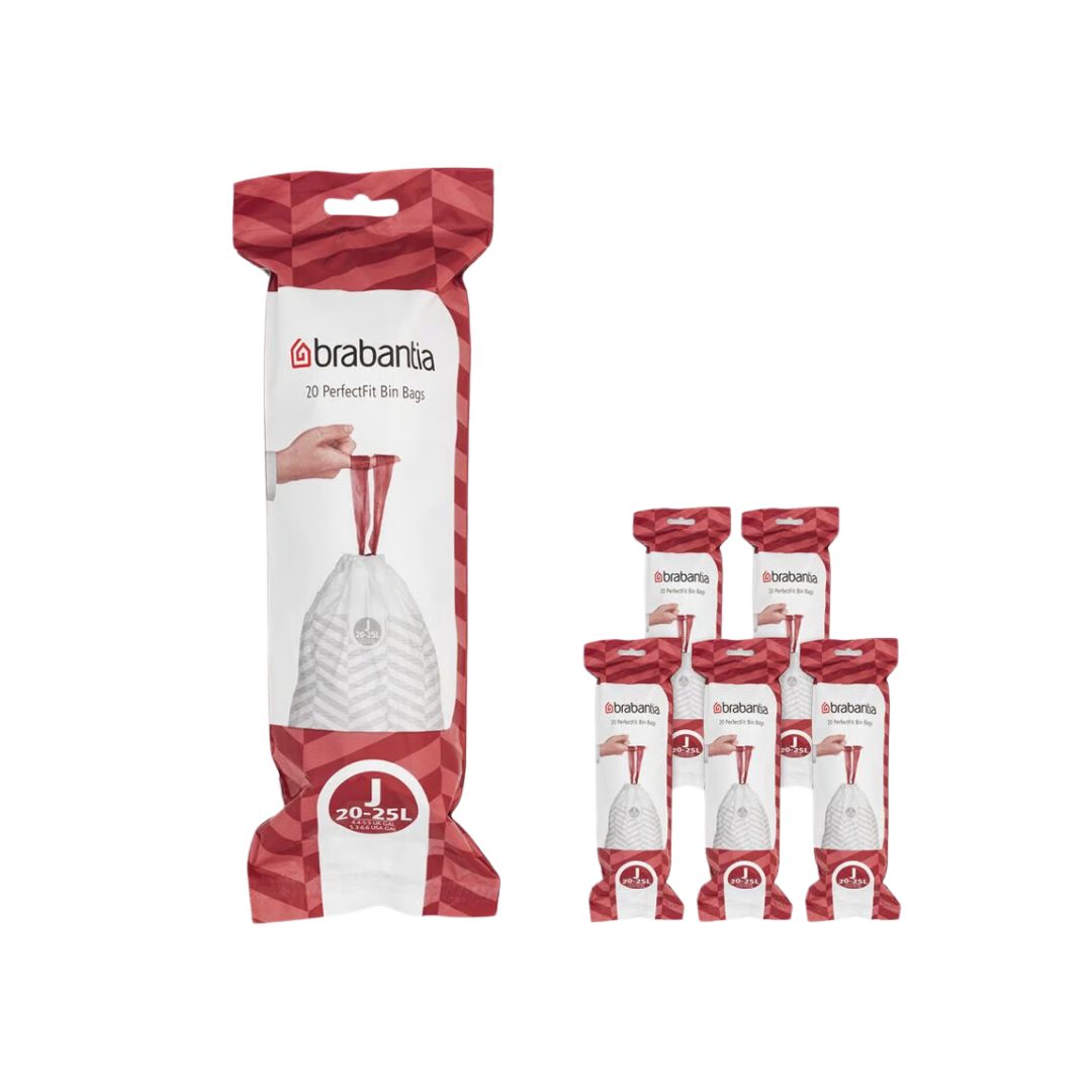 Brabantia Müllbeutel PerfectFit Müllbeutel 20-25 L (J) 120 Stk