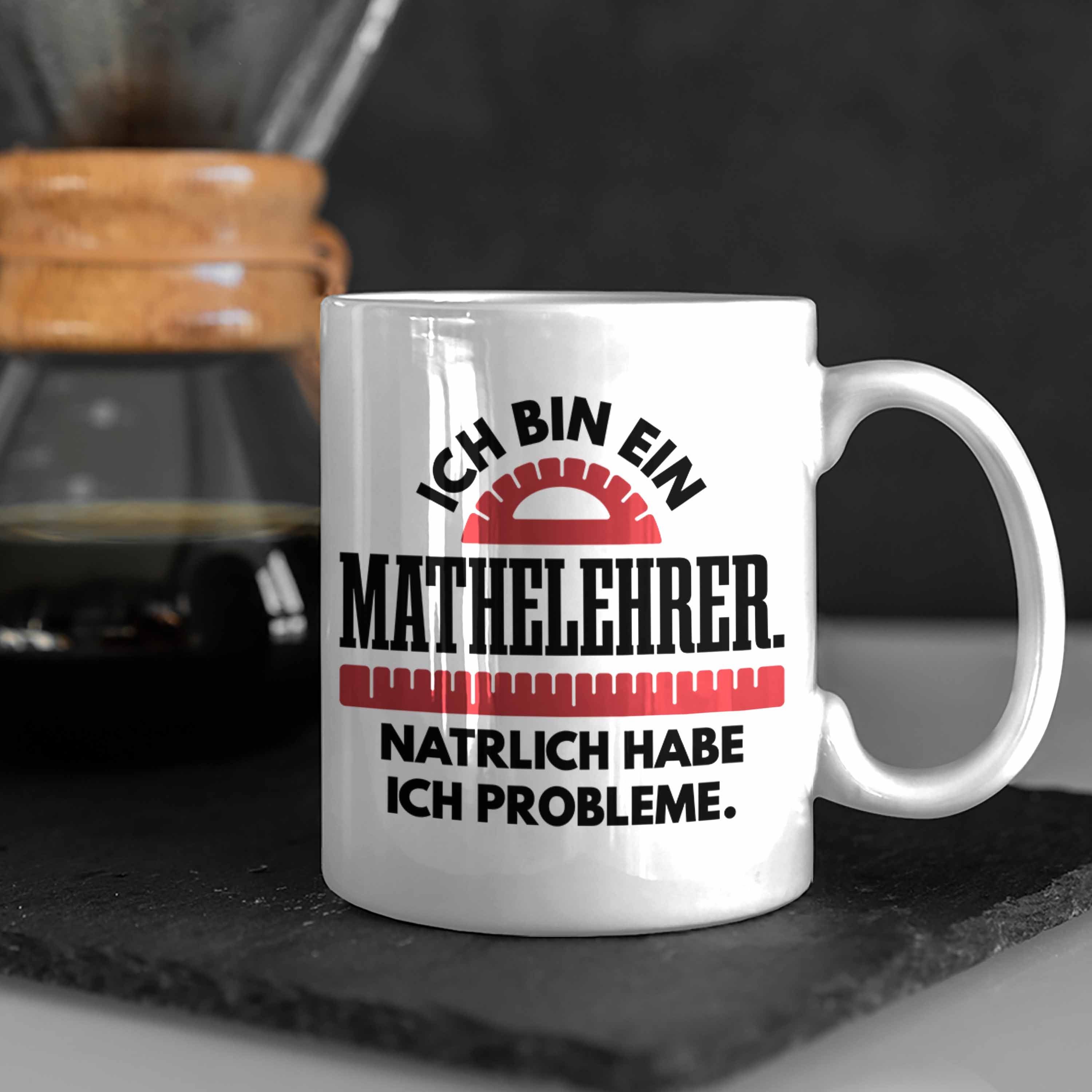 Geschenk Tasse Spruch Weiss Mathematiker Trendation Sprüche - Lustig Lehrer Mathe Trendation Mathelehrer Tassen mit Kaffeetasse Tasse