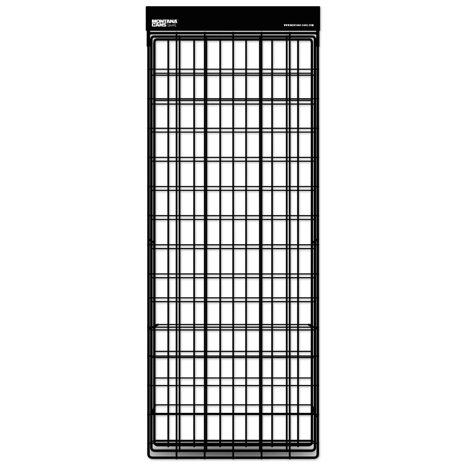 Montana Cans Wandregal Sprühdosenregal, Montana Studio Rack, 84 Dosen, 115x46x13cm, leer