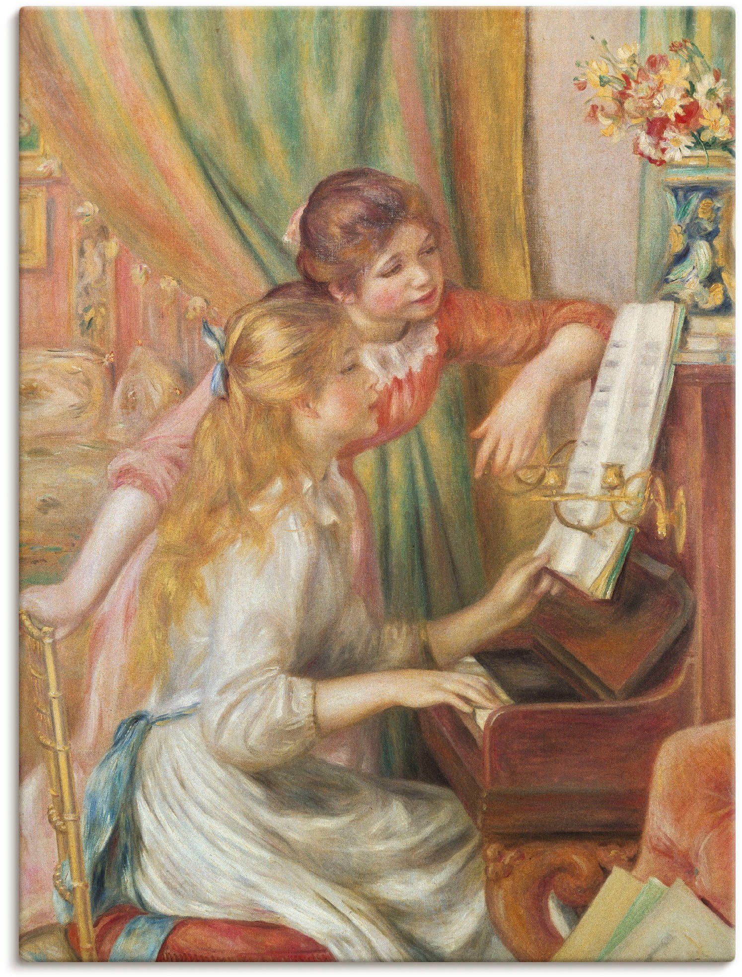 (1 1892, St), Mädchen Leinwandbild, als oder Poster am Wandbild Artland Junge Größen Wandaufkleber Kind in versch. Klavier.