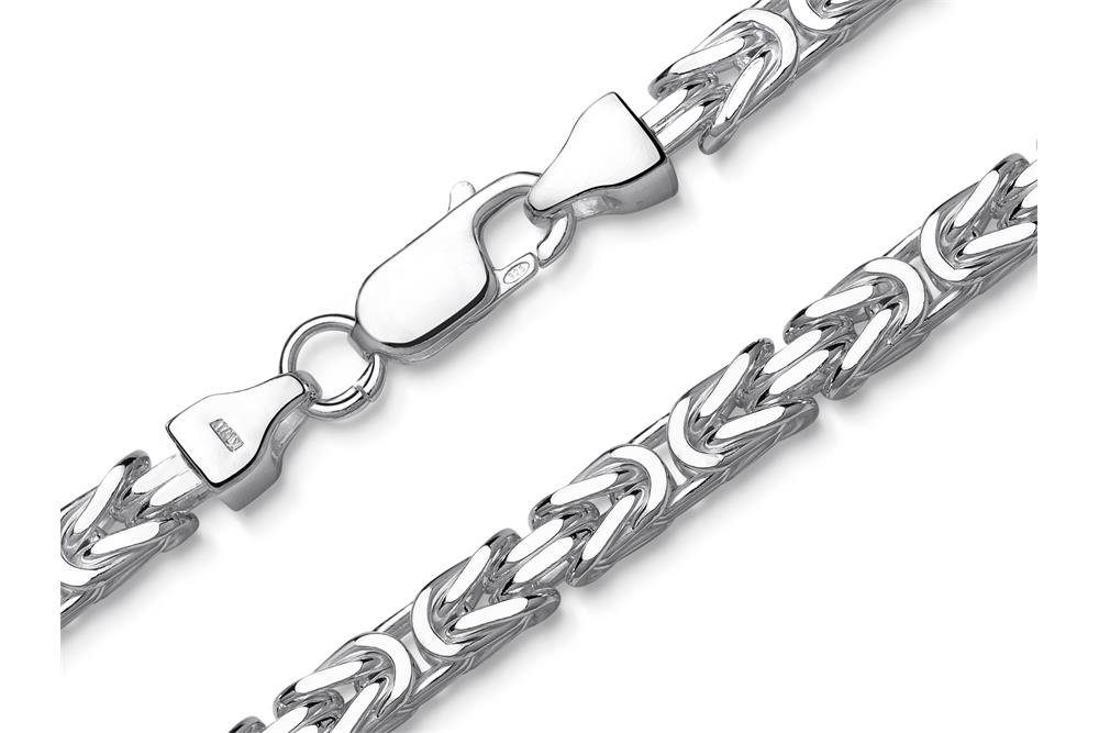 Silberkettenstore Silberarmband Königskette Armband, Breite 4,5mm - echt 925 Silber, Länge wählbar – Bild 3 von 5