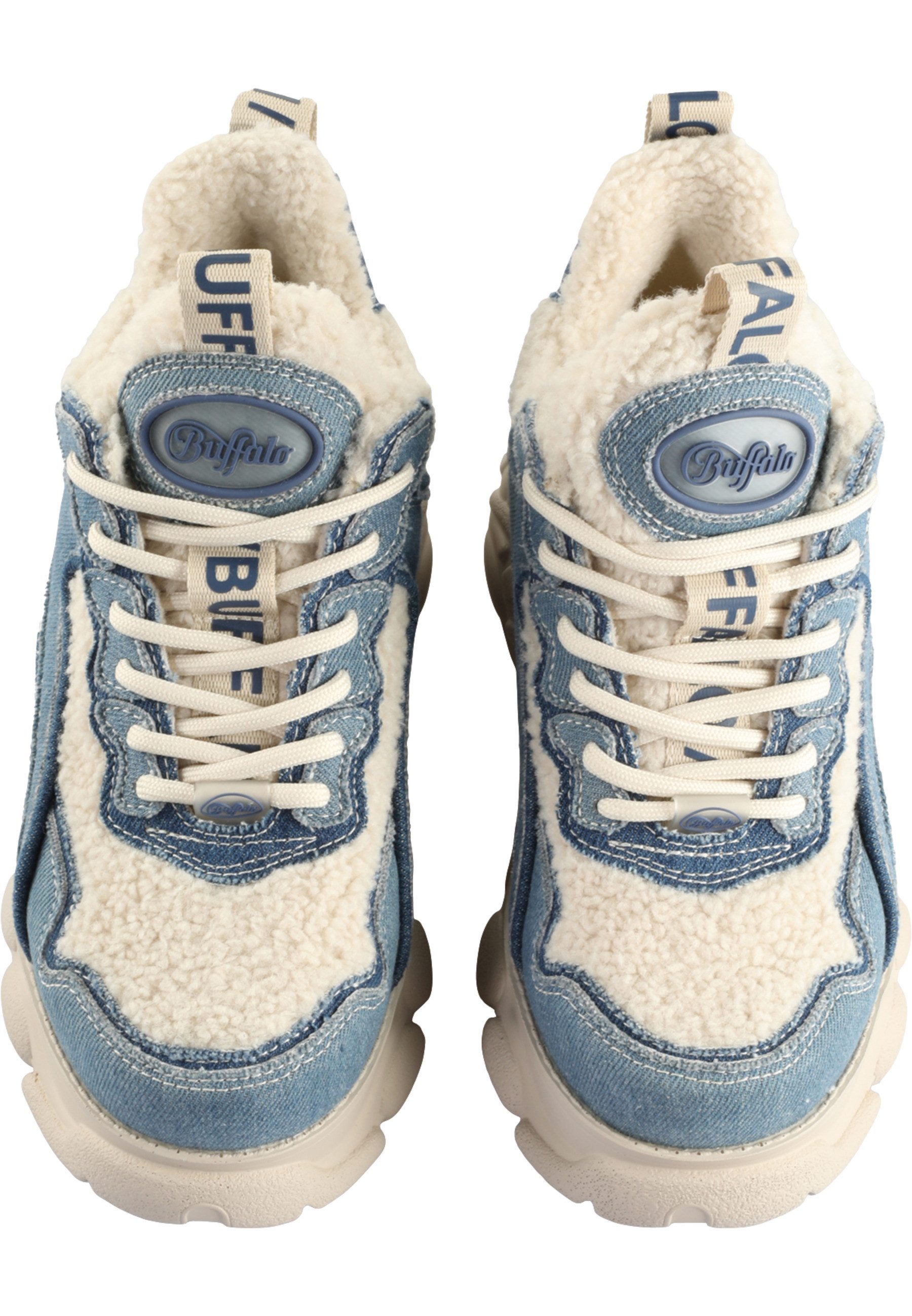 Buffalo Cld Chai Warm Vegan Denim/Fur Trainingsschuh