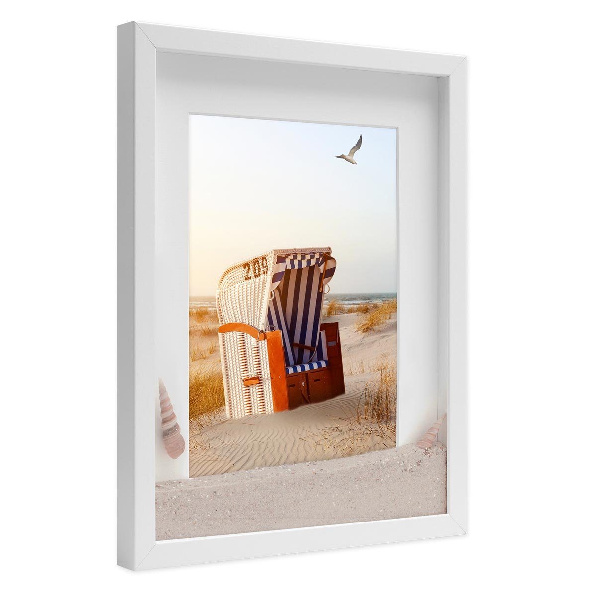 PHOTOLINI Bilderrahmen 3D-Rahmen mit Passepartout / günstig online kaufen
