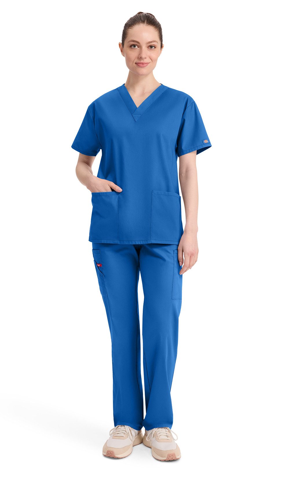 Dickies Funktionsbluse Unisex EDS Schlupfhemd V-Neck, Every Day Scrubs Kasack mit 2 aufgesetzten Taschen