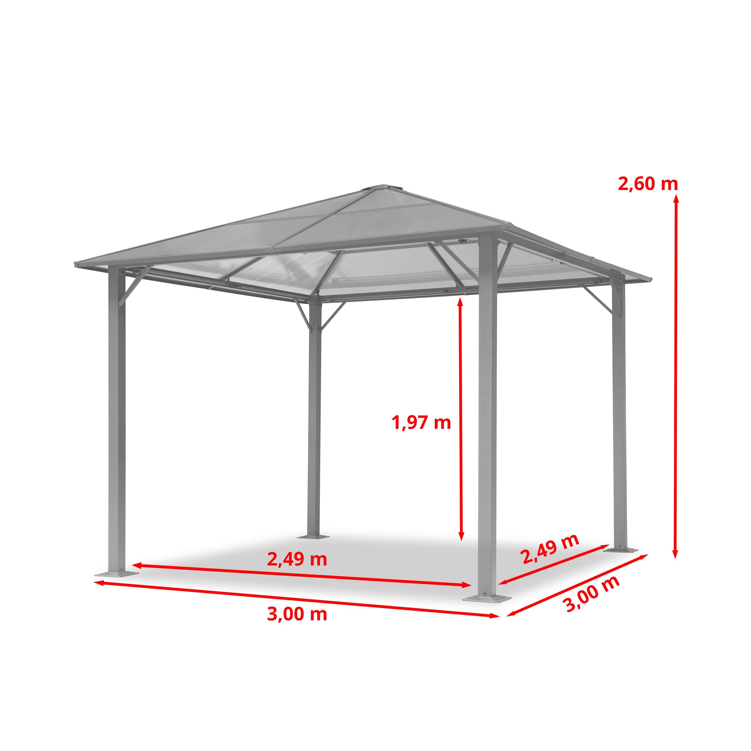 TOOLPORT Pavillon Gartenpavillon Moonlight Deluxe crème, günstig online kaufen