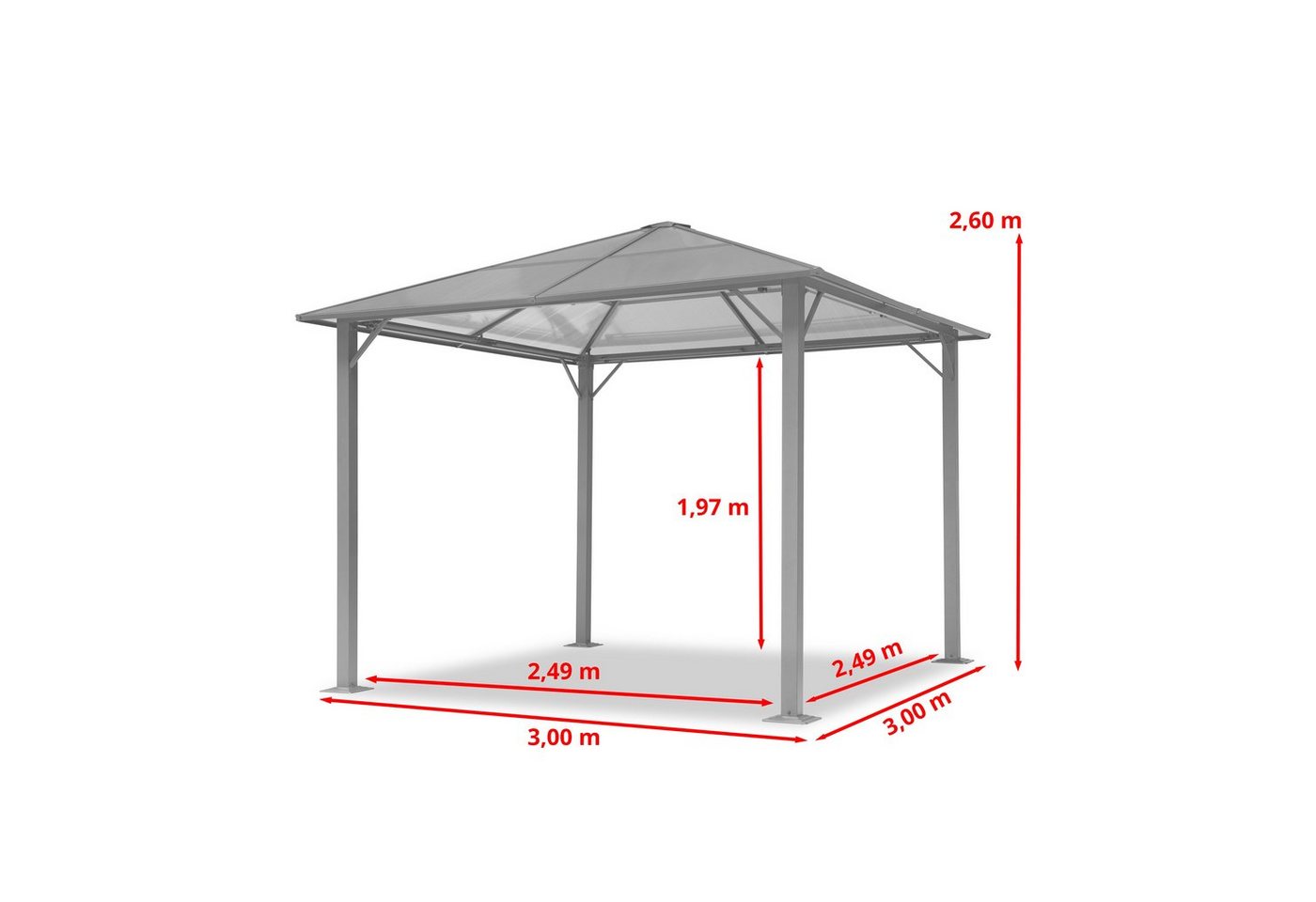 Thumbnail - TOOLPORT Pavillon Gartenpavillon Moonlight Deluxe crème, mit 4 Seitenteilen, mit 4 Moskitonetzen