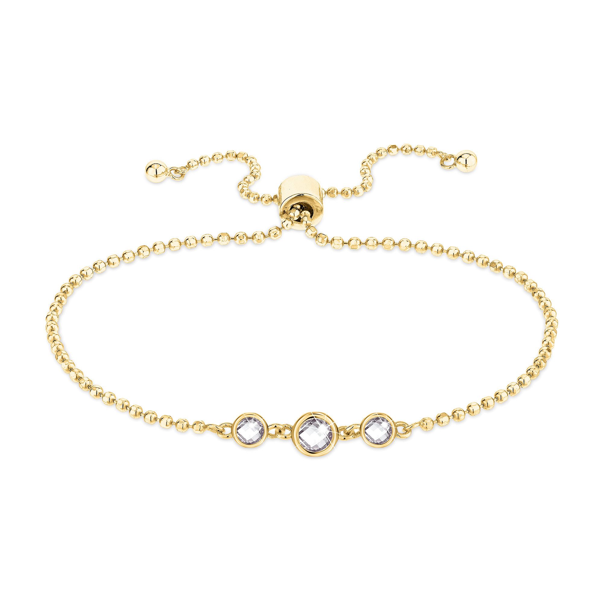 Tamaris Armband Schmuck Geschenk Silber 925 Armkette Tiny Glimmer, mit Zirkonia (synth)